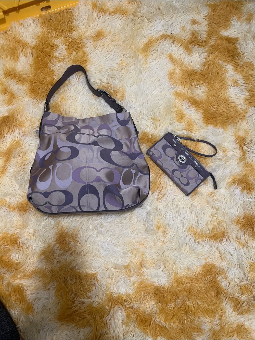 Vintage Coach Optic Hobo Bag
